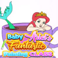 Baby Ariel's Fantastic Painting Class