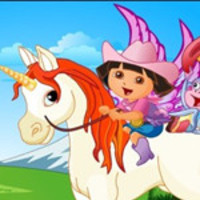 Baby Dora And Unicorn King