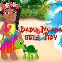 Baby Moana Gets Tidy