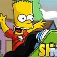 Bart Simpson Skateboarding