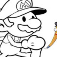 Coloring Mario