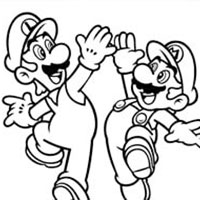Mario Coloring For Kids