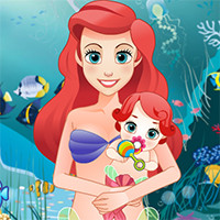 Mermaid Ariel Give Birth To A Baby