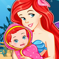 Pregnant Ariel Gives Birth