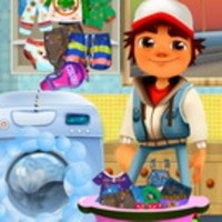 Subway Surfer Washing Clothes