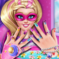 Super Barbie Power Nails