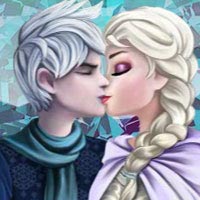 Sweet Kissing Elsa And Jack Frost
